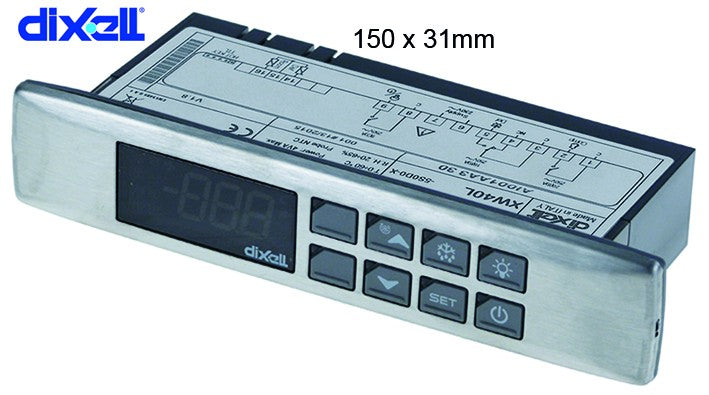 Controlador electrónico DIXELL XW40L 5L0D8X medida de montaje 150x31mm