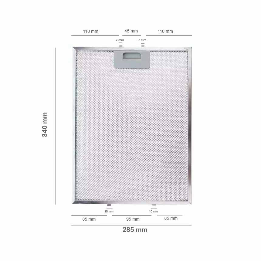 Filtro Campana TEKA 81481030 l 340 x 282 mm DY90, DP90, DH90