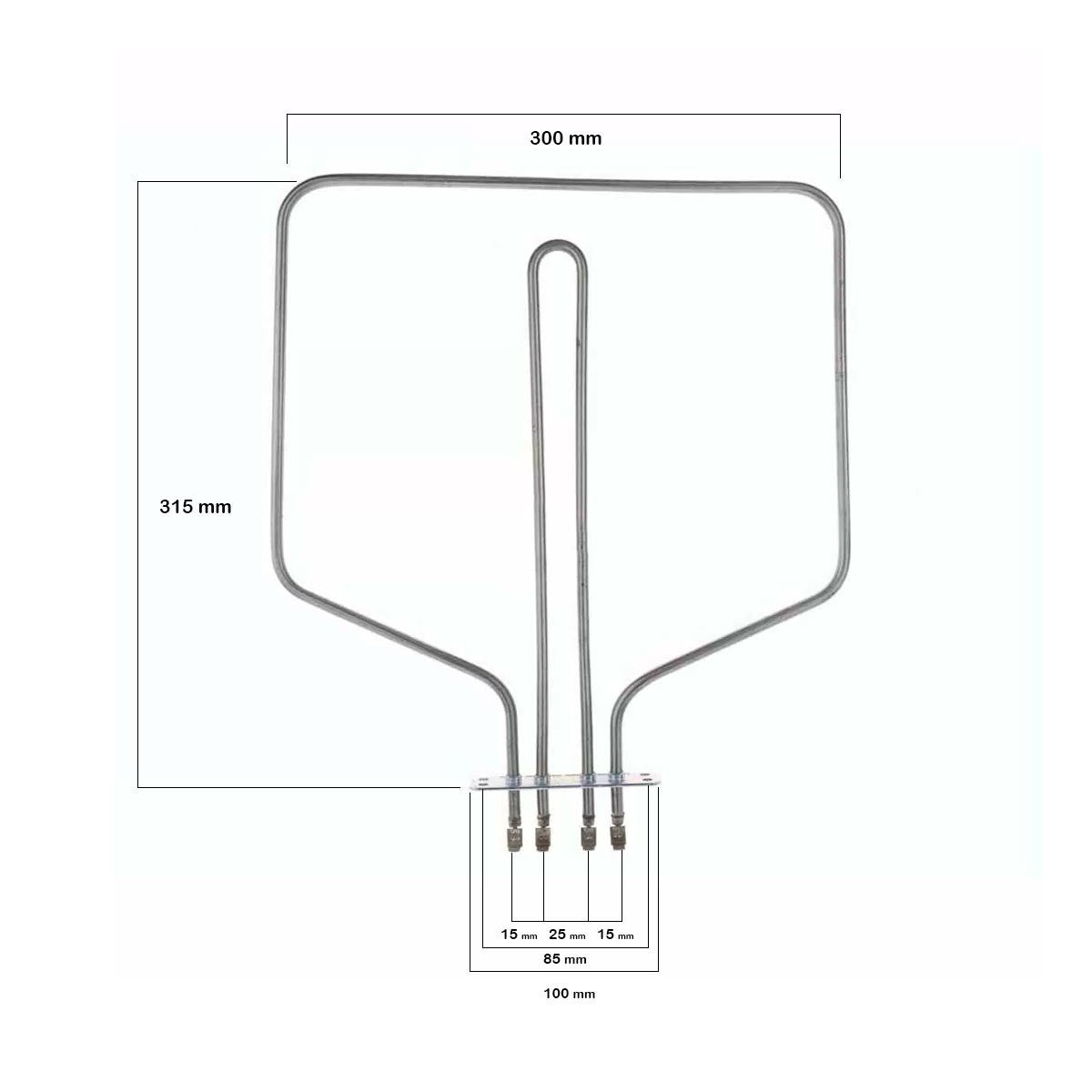 Resistencia Inferior Horno Teka 900/300W - 230/45V 83040745