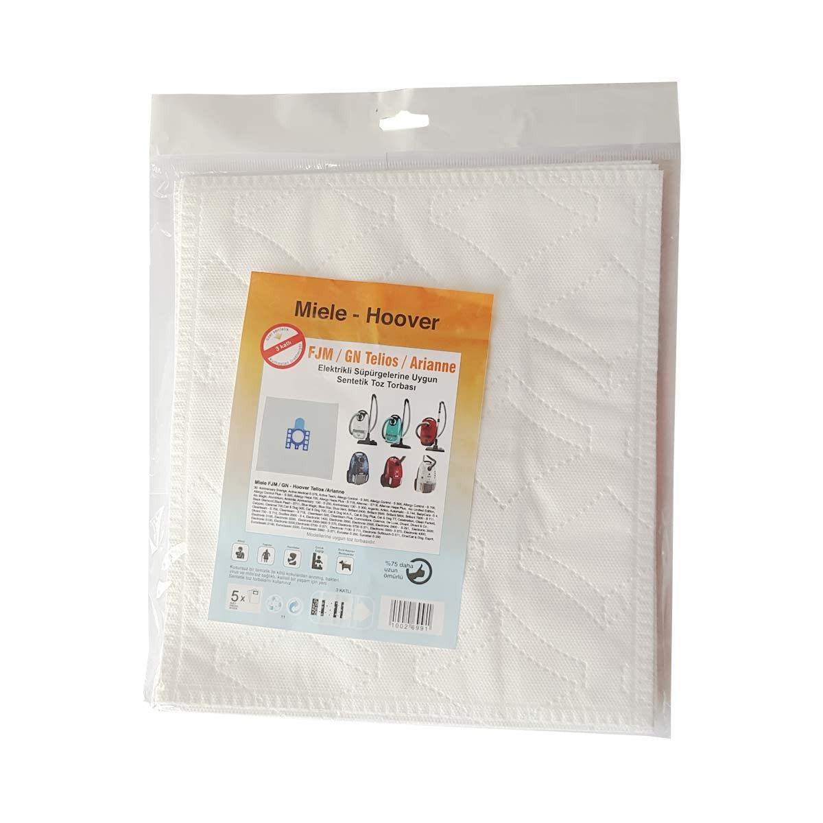 Bolsa Aspiradora Miele FJM 3D Efficiency 9917710 Tipo MSM 18 con filtro (20 unidades)