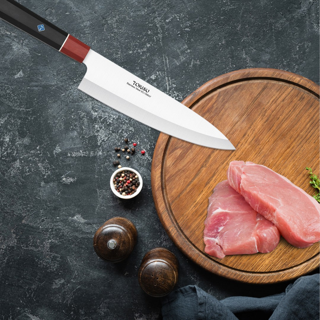 Cuchillo Cocina Profesional TOKYSU - Cuchillos Cocina Japones GYUTO de Acero Inoxidable de 67 capas 21,5 cm- Mango G10