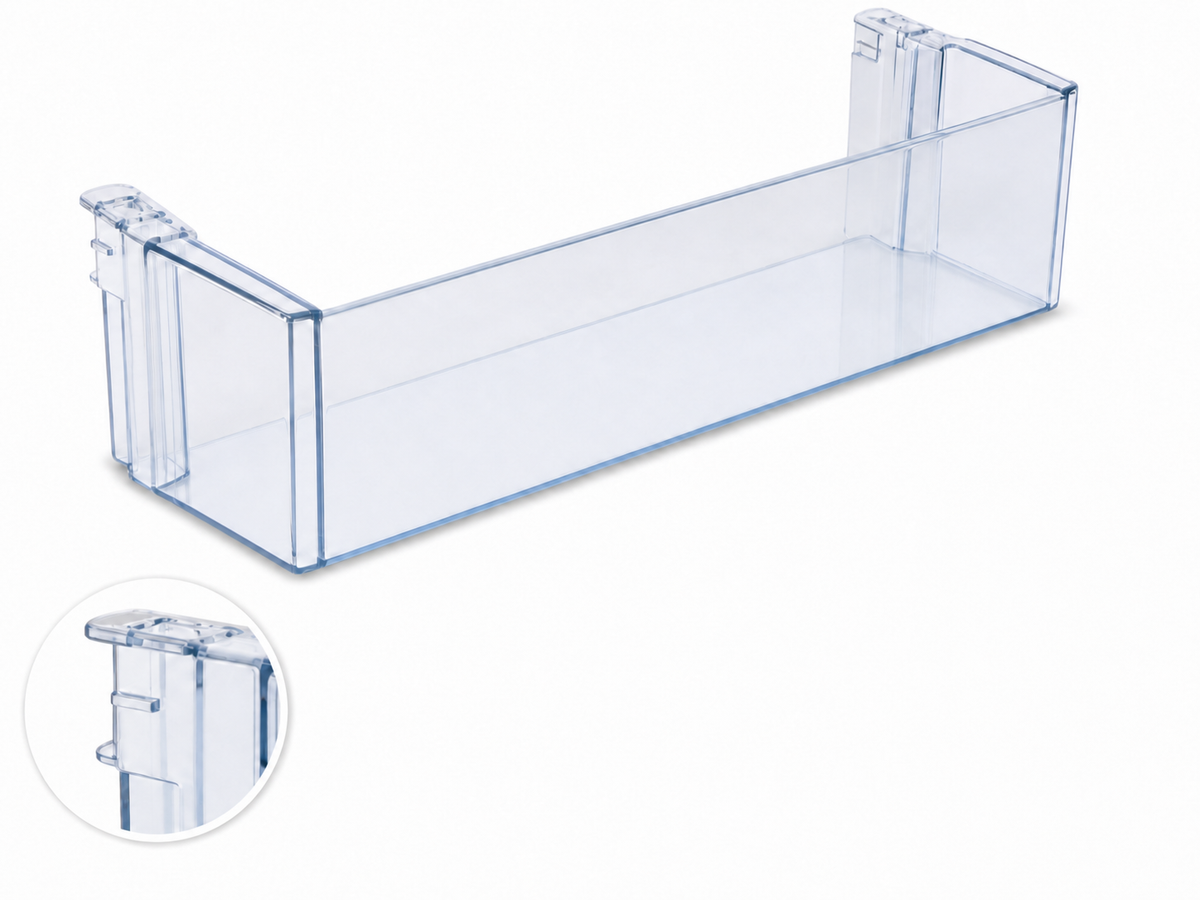 Estante Botellero Frigorífico Compatible con BOSCH 00709646 | Sustituye 00744473, 00705901, 00704751 | Transparente Sin Logo n