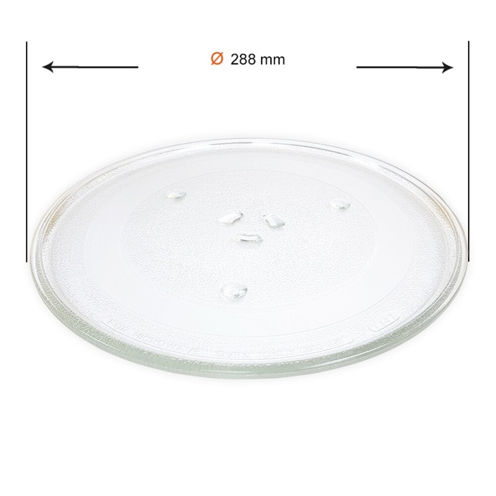 Plato Giratorio para Microondas Samsung 28,8 cm Códigos DE74-20102D/B/A, 49006625 Anclaje 3 puntos