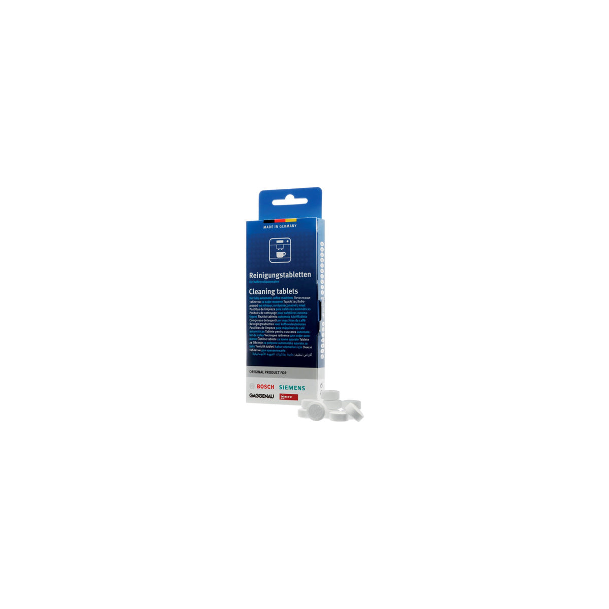 Pastillas de detergente cafetera automática | compatible con BOSCH | Calidad Original | Codigo fabricante | Para modelos CMP250711/05