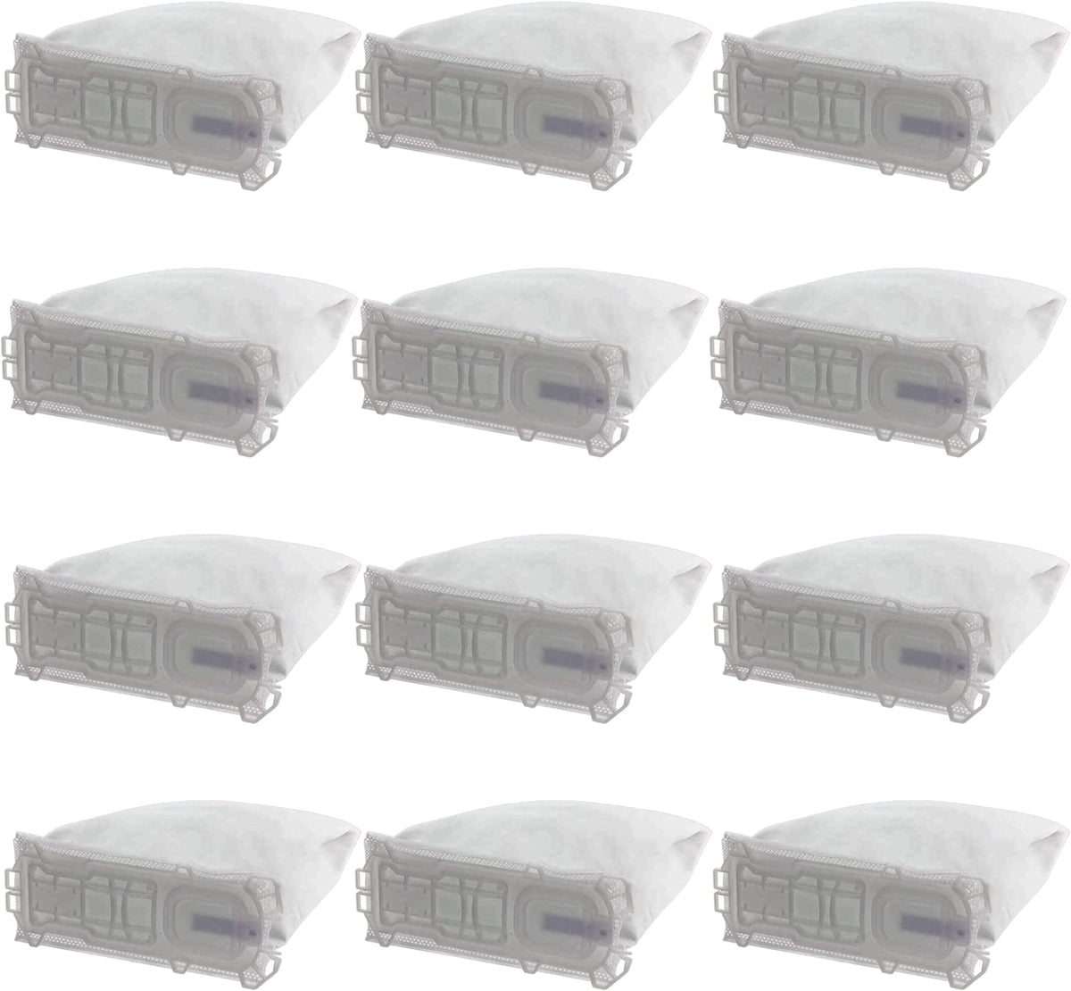 Conjunto de 12 Bolsas de Tela para Aspiradora Vorwerk Compatible con Modelos 135, 136, 135SC, VK136