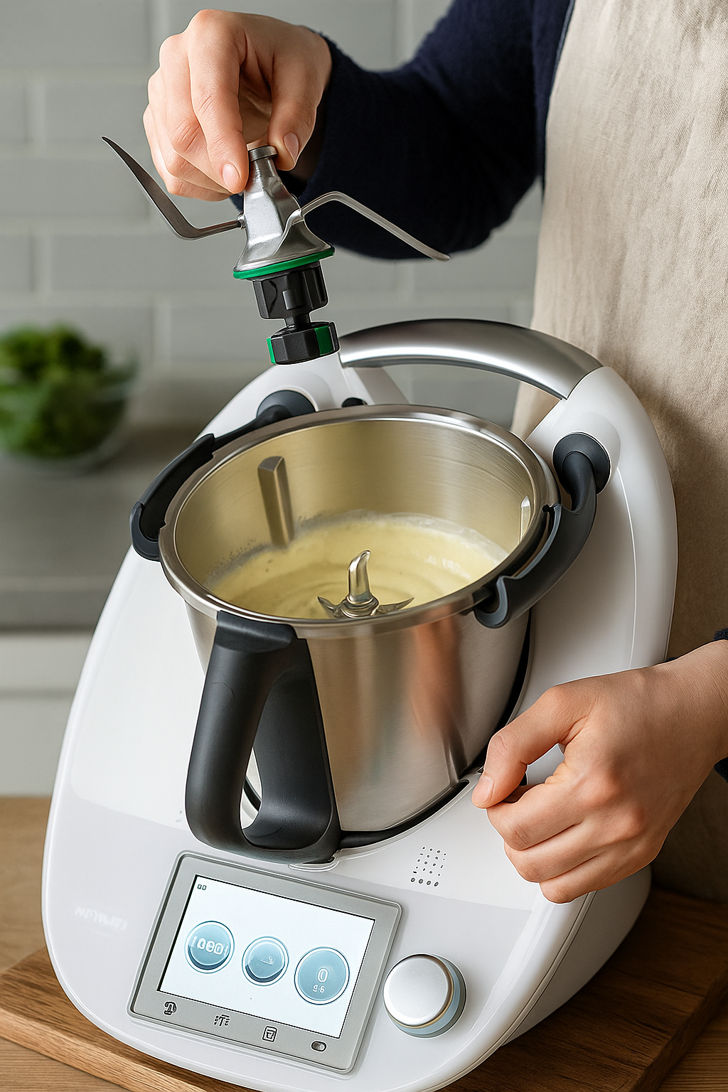 Cuchilla Compatible con Thermomix TM6 Junta de Sellado Acero Inoxidable Resistente Hojas Afiladas