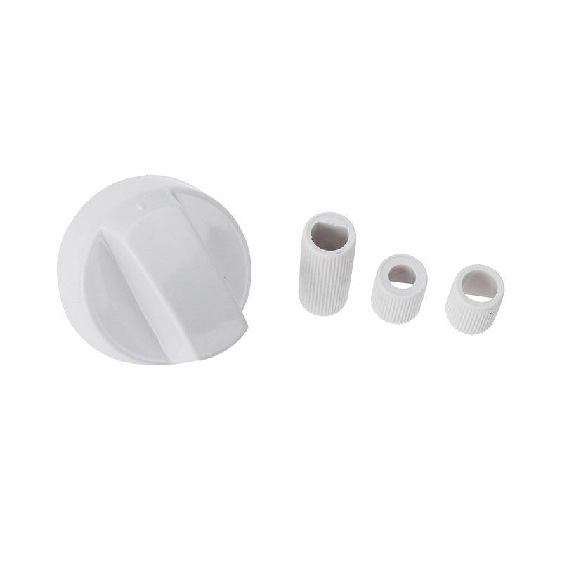 Mandos Cocina Estándar Universales Eje 6mm Blanco (4 Unidades)  |  Repuesto Adaptable para Placas de Gas y Eléctricas  |  Kit Comp