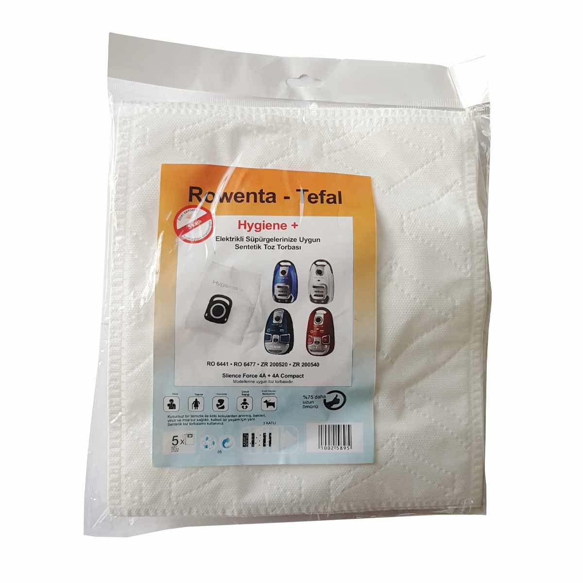 Bolsas Aspiradora Rowenta Higiene+ ZR200520 Compact Power X-Trem Power Silence Force (15 Unidades)