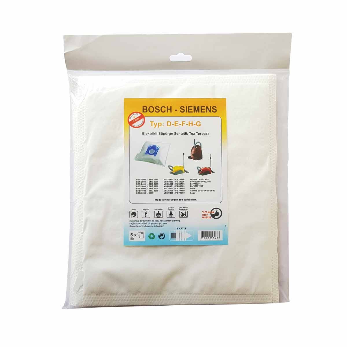 Bolsas Aspiradores Bosch Tipo G/G All/GXXL/GXL (10 unidades)