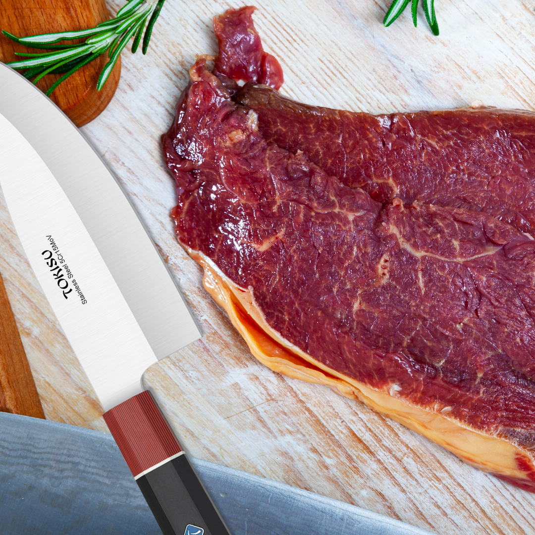 Cuchillo Cocina Profesional  TOKYSU - Cuchillos Cocina Japones DEBA de Acero Inoxidable de 67 capas  16 cm -  Mango G10