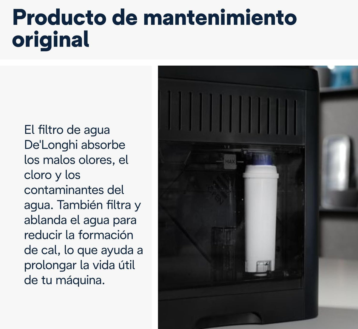 Filtro Agua Antical para cafeteras superautomática DELONGHI DLSC002 ORIGINAL