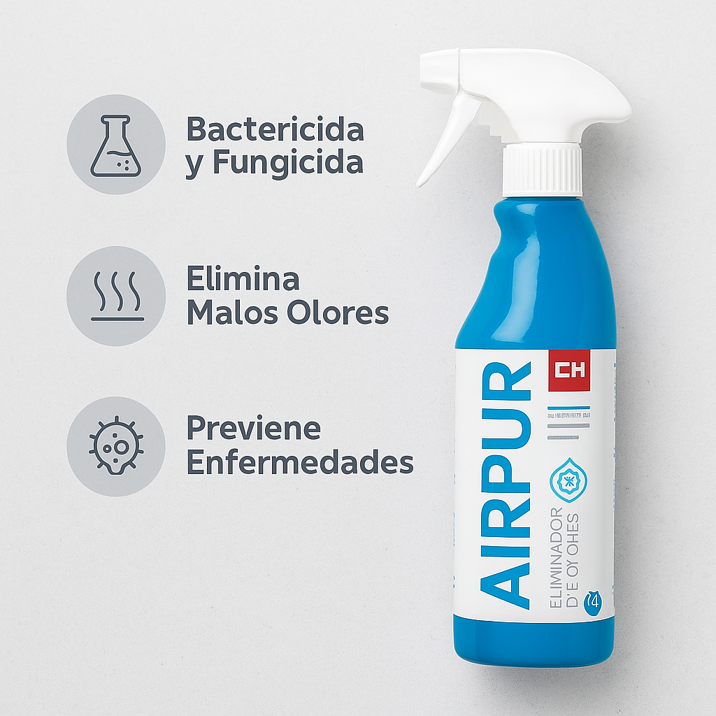 Pack AIRPUR + AIRPUR  Eliminador Olores Aire Acondicionado UNIVERSAL 750ml