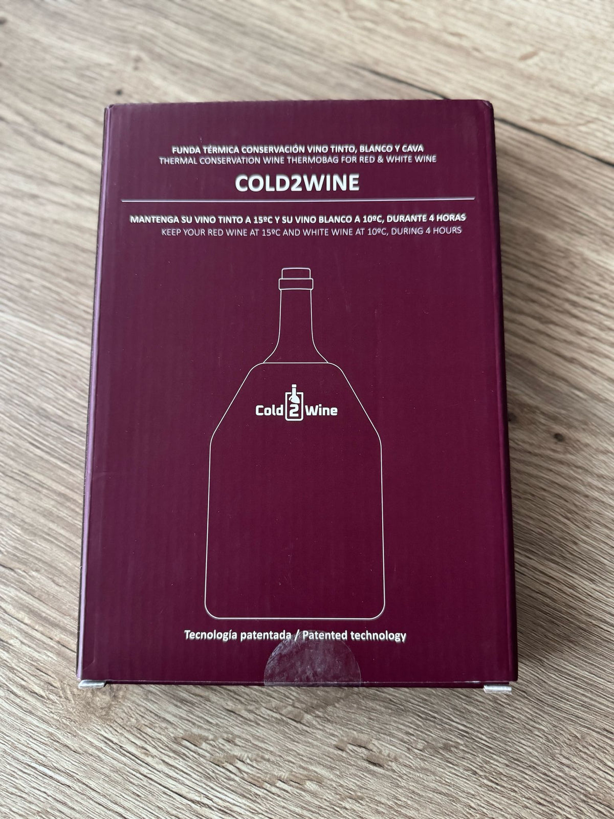 Funda térmica para conservar vinos y cava